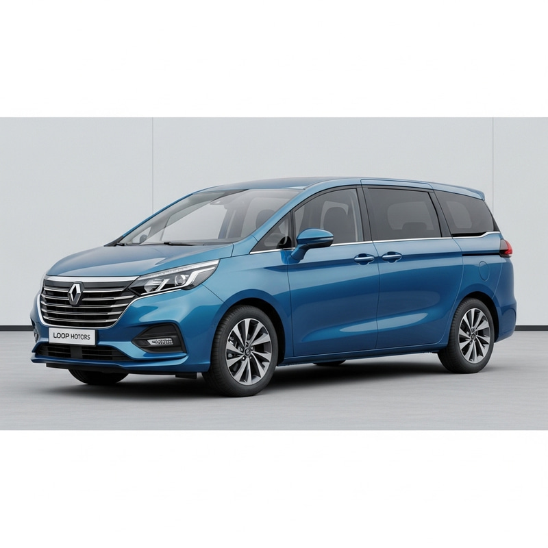 Modern Blue Minivan by LOOP Motors | Sleek Design Modern Blue Minivan by LOOP Motors | Sleek Design