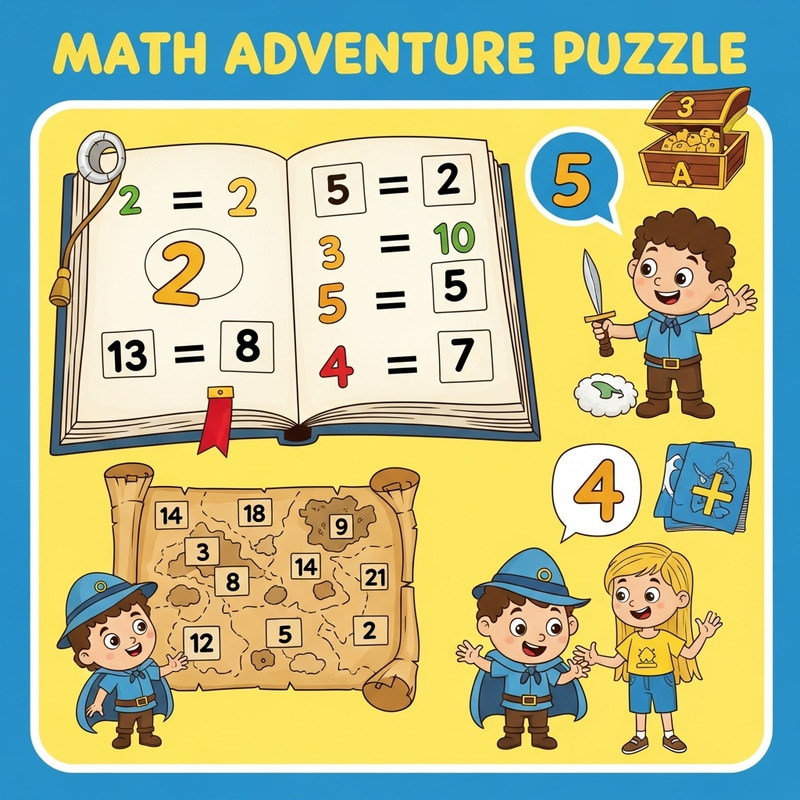 Engaging Math Adventure Riddles for Preschoolers