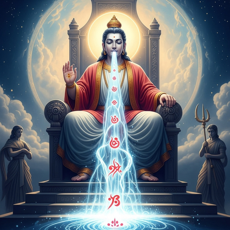 Divine Throne: Word of God Flowing like River of Life