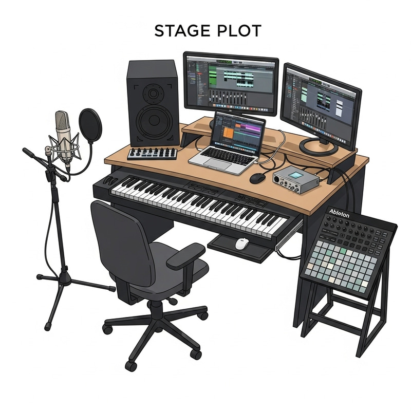Creative Stage Plot for Musical Productions Creative Stage Plot for Musical Productions
