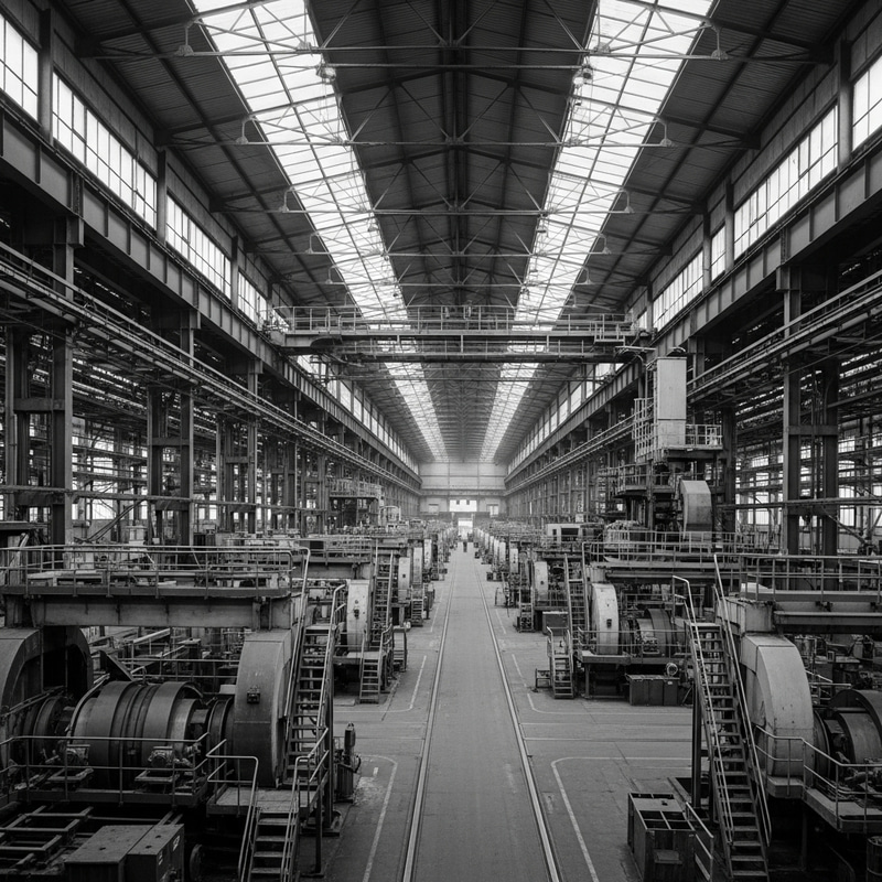 Gritty Black and White Factory Photography | Machinery Documentary