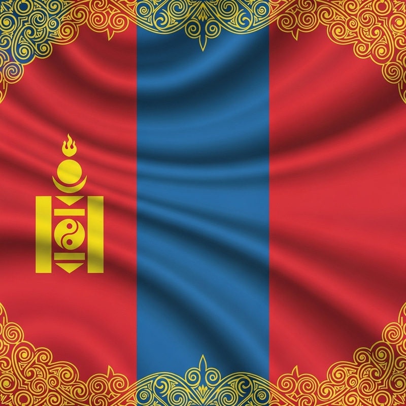Fancy Mongolian Flag - Symbolism and Elegance Fancy Mongolian Flag - Symbolism and Elegance