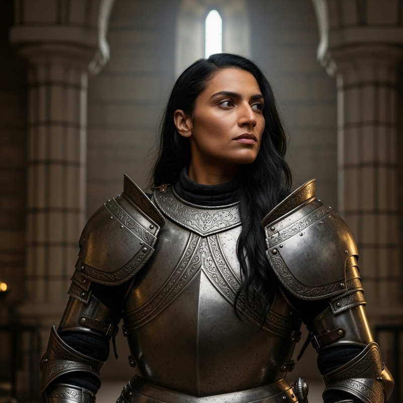 Androgynous South Asian Female Knight Art Androgynous South Asian Female Knight Art