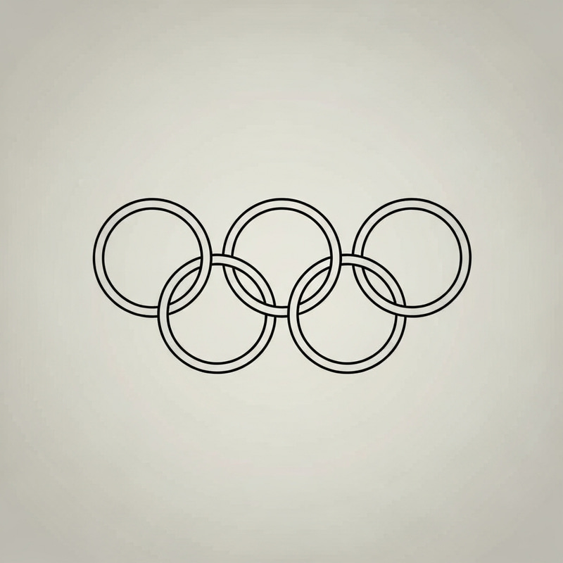 Olympic Style Minimal Tattoo Design Olympic Style Minimal Tattoo Design