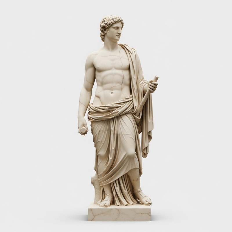 Majestic Greek Statue: Exquisite Marble Artistry Majestic Greek Statue: Exquisite Marble Artistry