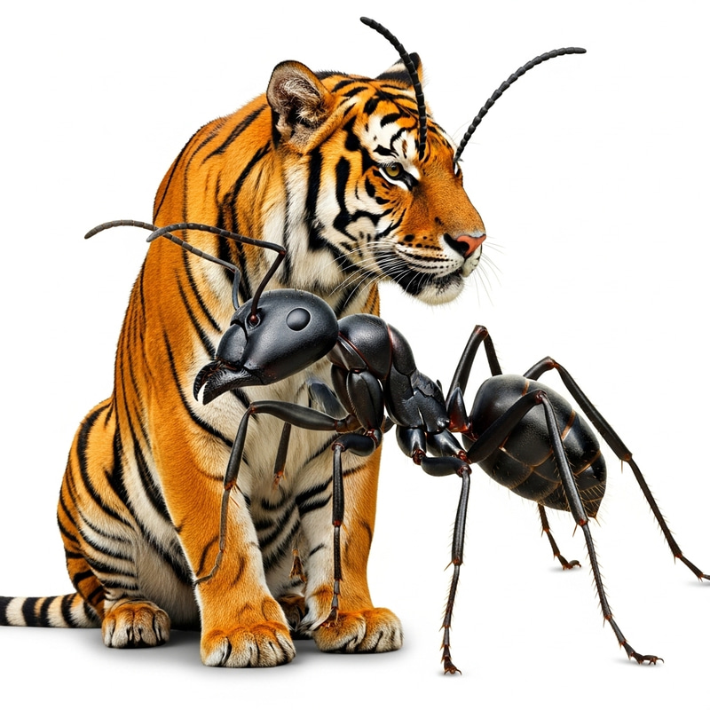 Tiger-Ant Hybrid Creature Design | Fantasy Animal Concept Tiger-Ant Hybrid Creature Design | Fantasy Animal Concept