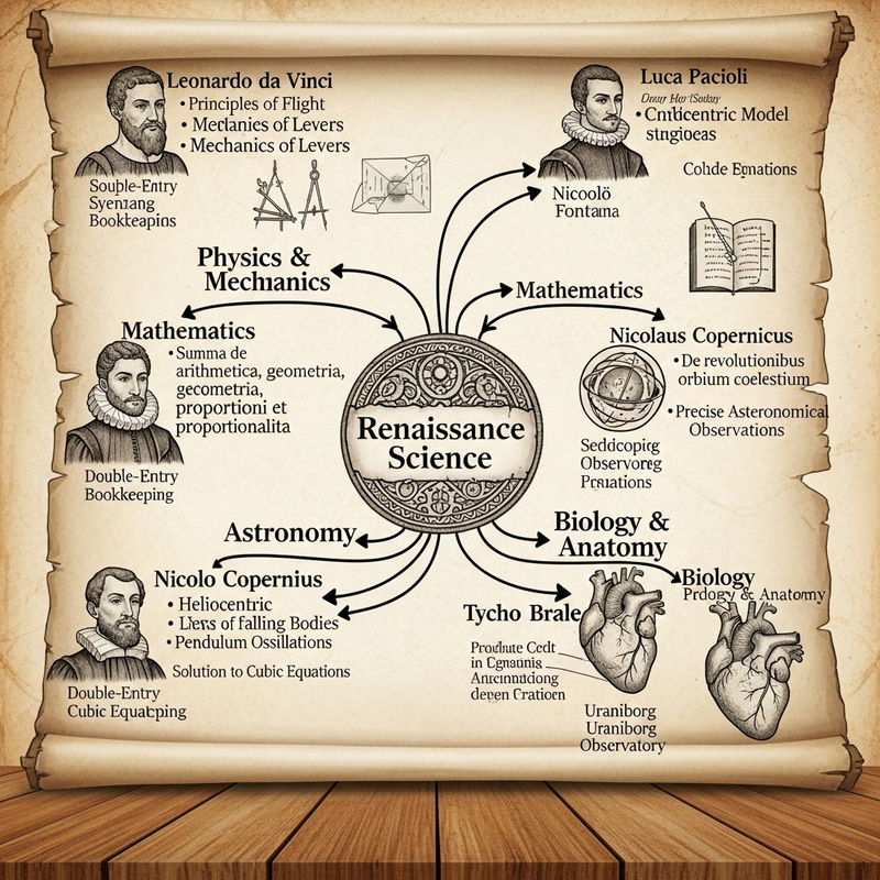 Renaissance Science Contributions: Concept Map Renaissance Science Contributions: Concept Map