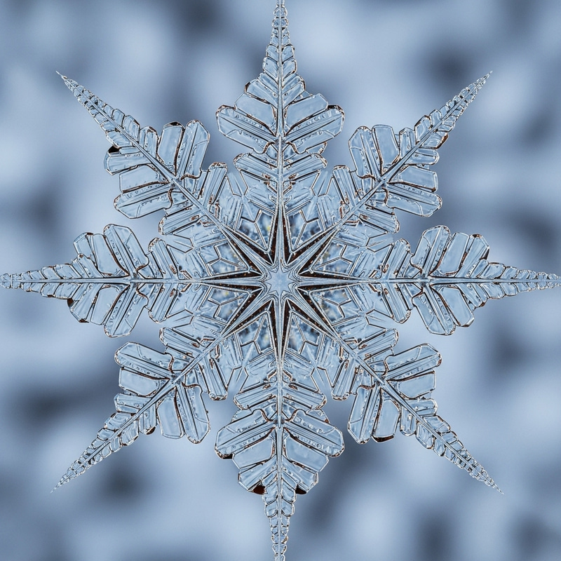 Detailed 3D Snowflake with Intricate Geometric Patterns Detailed 3D Snowflake with Intricate Geometric Patterns
