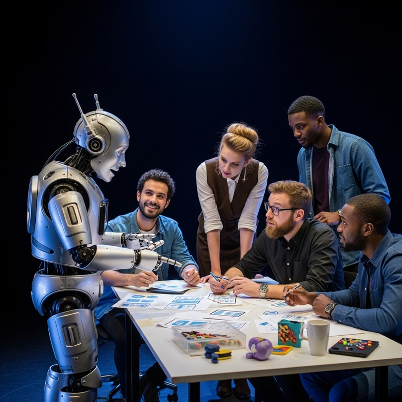 Thespian Robot and UX Designers in Theatrical Play Thespian Robot and UX Designers in Theatrical Play