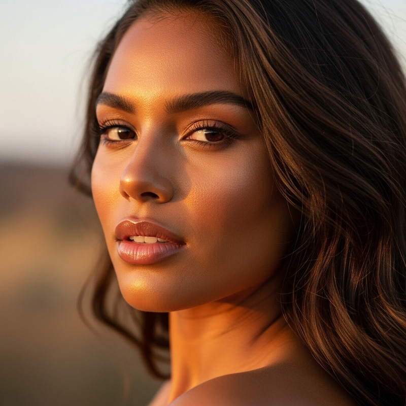 Sultry Latina Woman Portrait