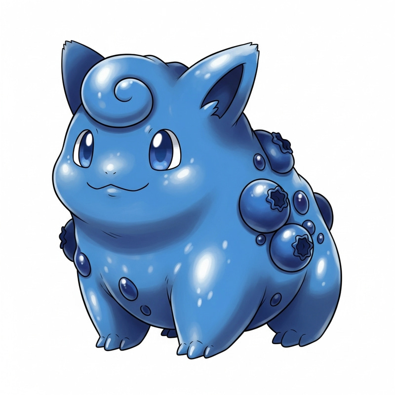 Cleable - Adorable Blueberry Pokemon Rendition Cleable - Adorable Blueberry Pokemon Rendition