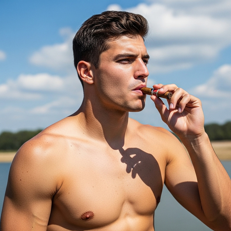 Cristiano Ronaldo Smoking a Cigar Cristiano Ronaldo Smoking a Cigar