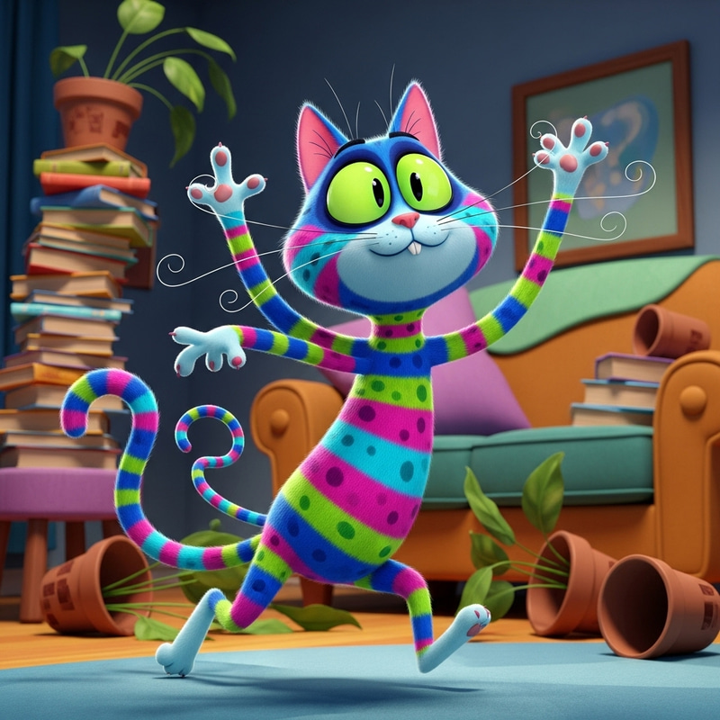 Playful and Energetic Cat | Wild Antics Displayed Playful and Energetic Cat | Wild Antics Displayed