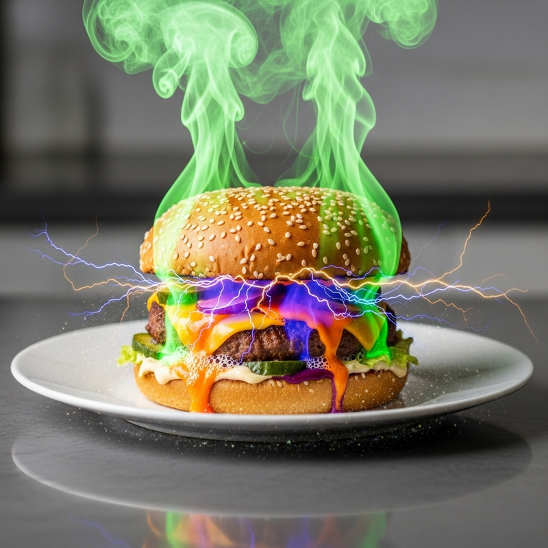 Reactive Hamburger: Surprising Culinary Fun Reactive Hamburger: Surprising Culinary Fun