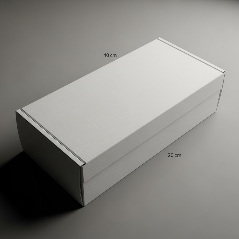 White Box 40x20 cm in Stunning White Finish