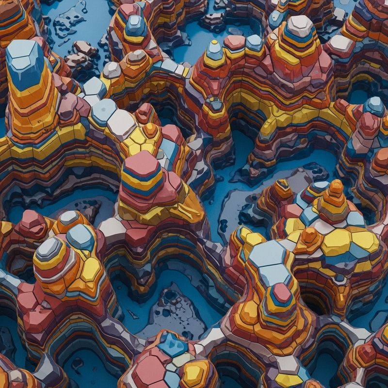 Surreal Liquid Fusion: Rarified Landscape in Rothko Style