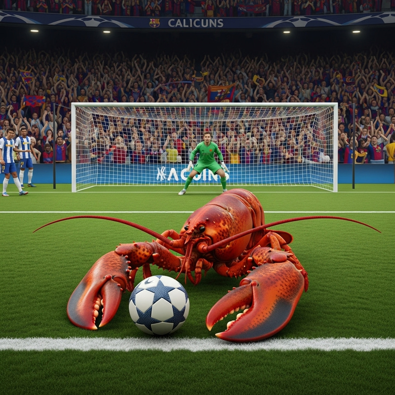 Lobster Scores Goal in Champions League Final Lobster Scores Goal in Champions League Final