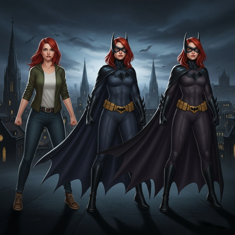Barbara Gordon's Transformation into Batgirl in Gotham City