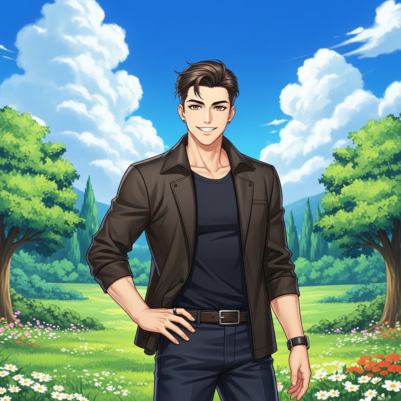 Beautiful Self in Serene Landscape | Artistic Depiction Beautiful Self in Serene Landscape | Artistic Depiction