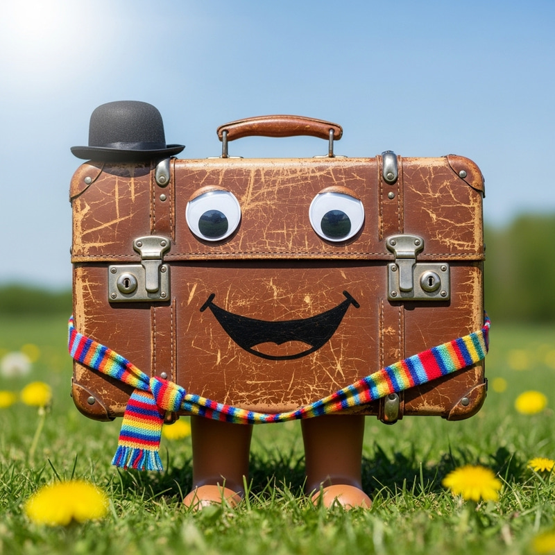 Whimsical Anthropomorphic Object with Eyes Whimsical Anthropomorphic Object with Eyes