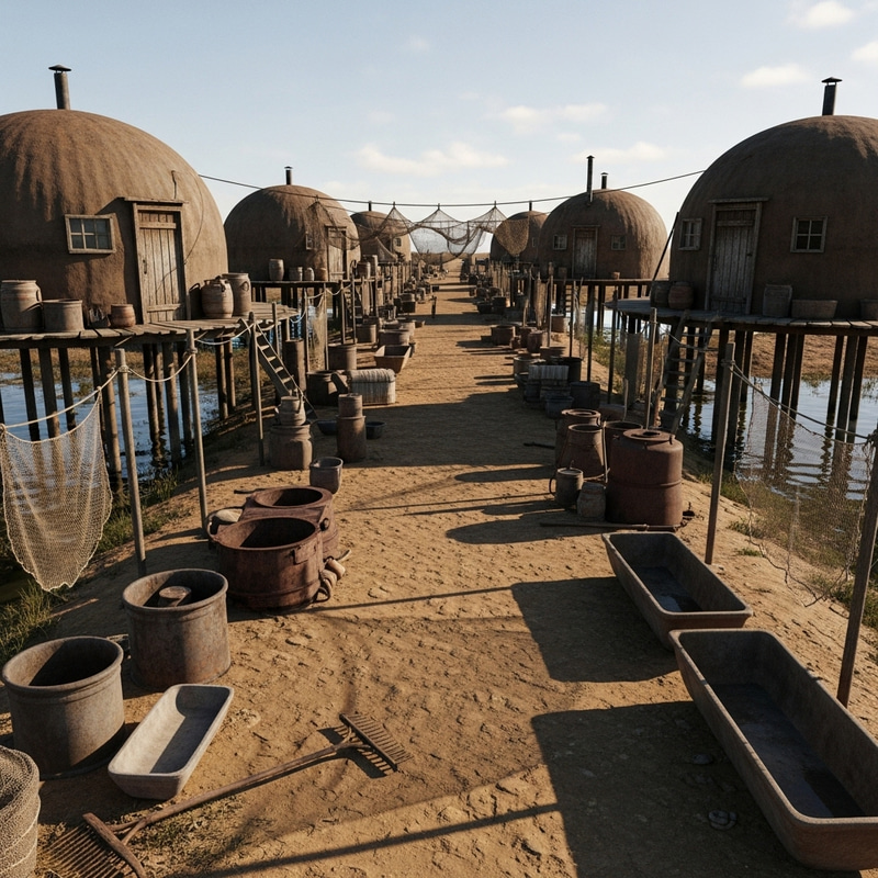 Decaying Rural Scene | Rotting Houses, Stinking Swamps & Decadence