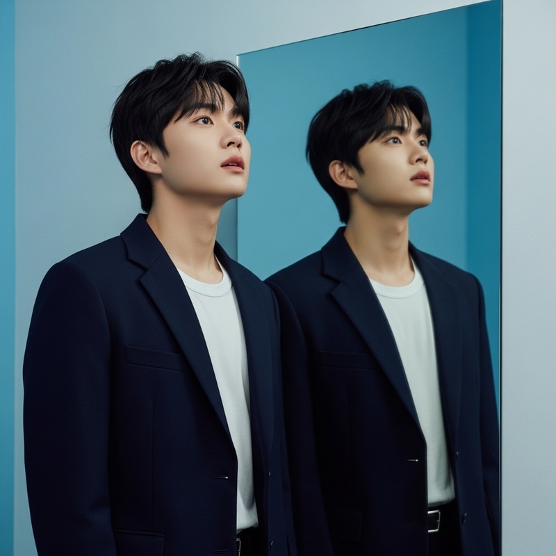 Surprised 18-Year-Old Boy Reflects on Melancholy Surprised 18-Year-Old Boy Reflects on Melancholy