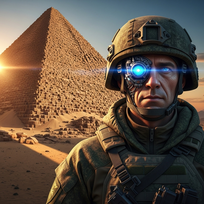 Blue Eye, Pyramid, Russian Soldier - Captivating Image Combo Blue Eye, Pyramid, Russian Soldier - Captivating Image Combo