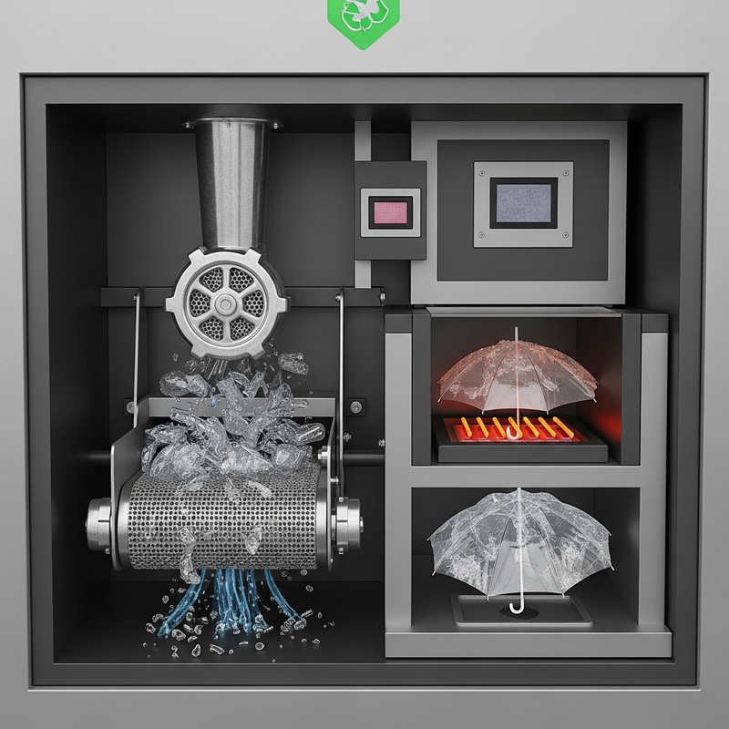 EnviroSave: Sustainable Umbrella Dispenser - Eco-Friendly Innovation & Self-Cleaning Process