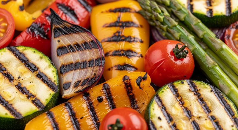 Colorful Grilled Vegetables | Vibrant Summer Garden Assortment
