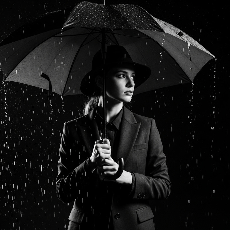 Seductive Black and White Portrait: Woman in Shower, Leica M10 Seductive Black and White Portrait: Woman in Shower, Leica M10