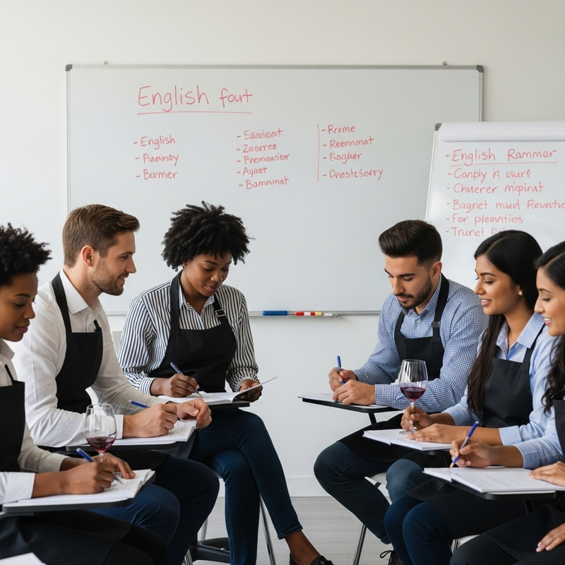 Sommeliers Learning English: A Diverse Classroom Experience Sommeliers Learning English: A Diverse Classroom Experience