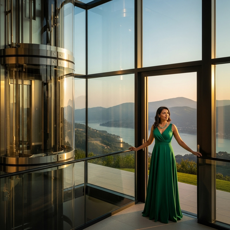 Stunning Villa with Panoramic Glass & Elevator