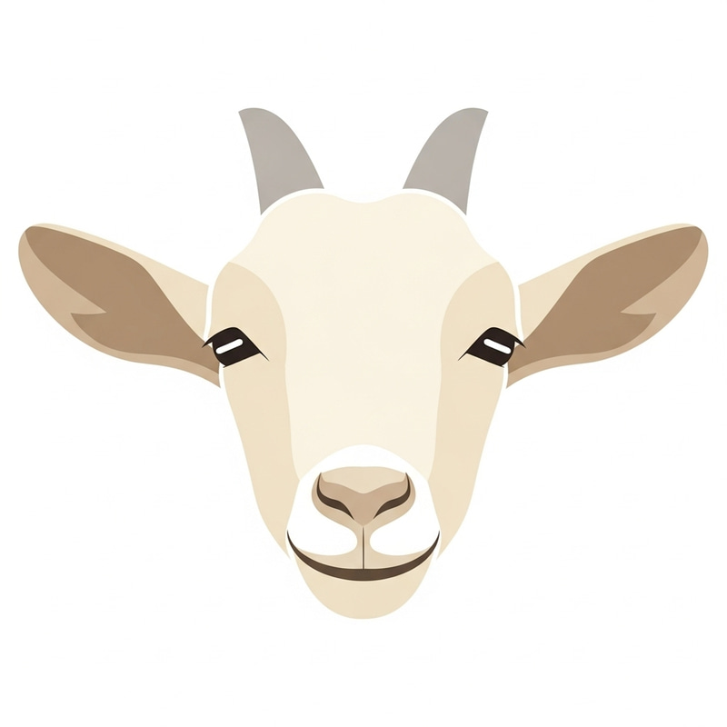 Easy Goat Face Drawing for Beginners