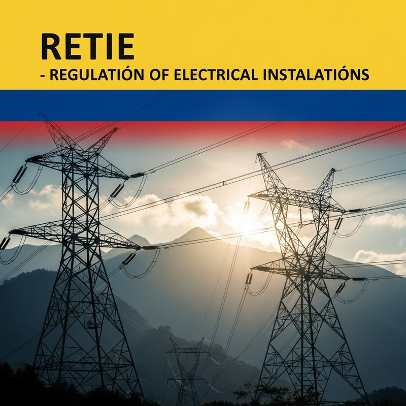 RETIE - Design Cover for Regulation of Electrical Installations in Colombia RETIE - Design Cover for Regulation of Electrical Installations in Colombia