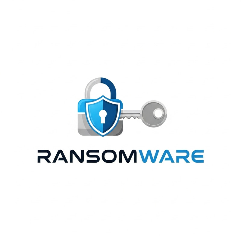 Ransomware Cybersecurity Logo Design for Facebook | Tech Security