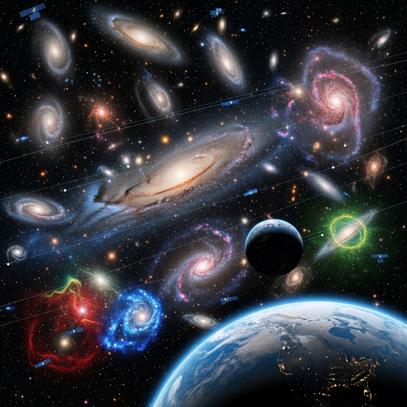 Breathtaking Universe View: Galaxies, Stars, Nebulae & More