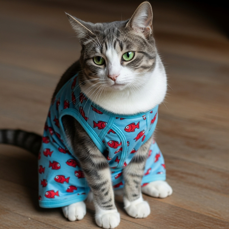 Playful Cat in Boxer Shorts Playful Cat in Boxer Shorts