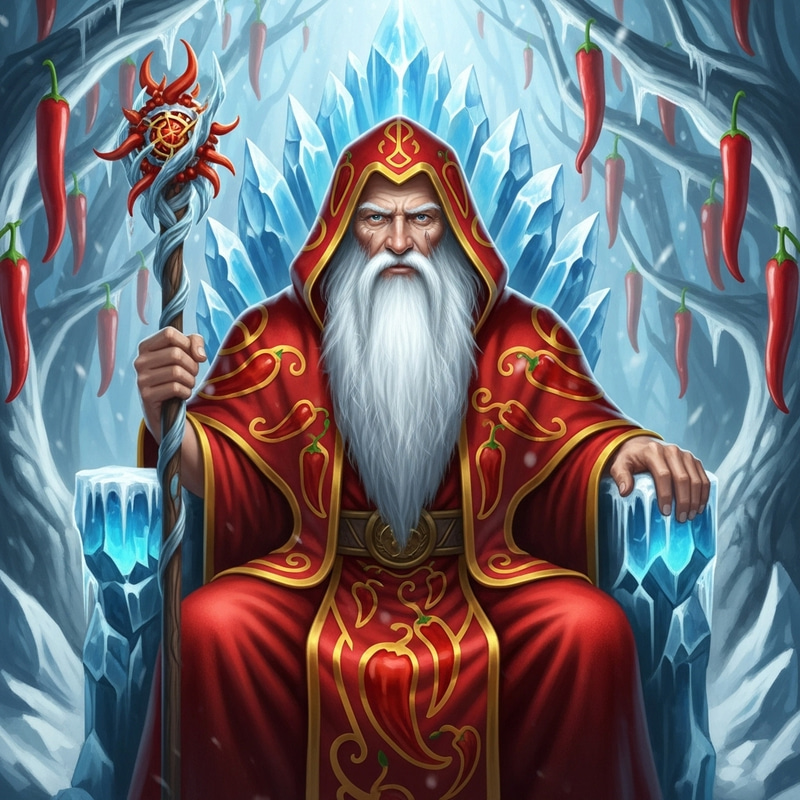 Ice & Spice Elder: Frosty Beard & Spicy Attire Ice & Spice Elder: Frosty Beard & Spicy Attire