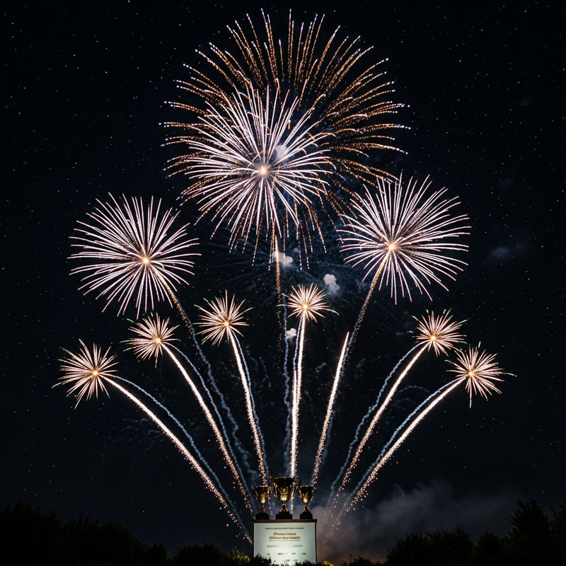 Celebrate Victory: Captivating Rockets Soaring Through Sparkling Night Sky Celebrate Victory: Captivating Rockets Soaring Through Sparkling Night Sky