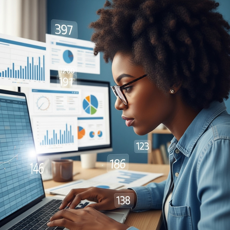 Animated Black Female Data Analyst GIF Animated Black Female Data Analyst GIF