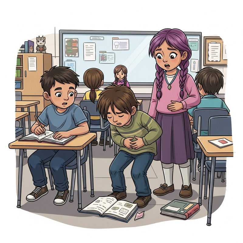 Native American Classroom Scene: Kids & Challenges Native American Classroom Scene: Kids & Challenges