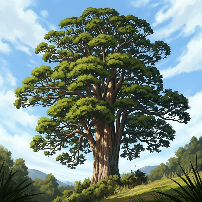 Majestic Totara Tree in New Zealand - Natural Beauty Captured