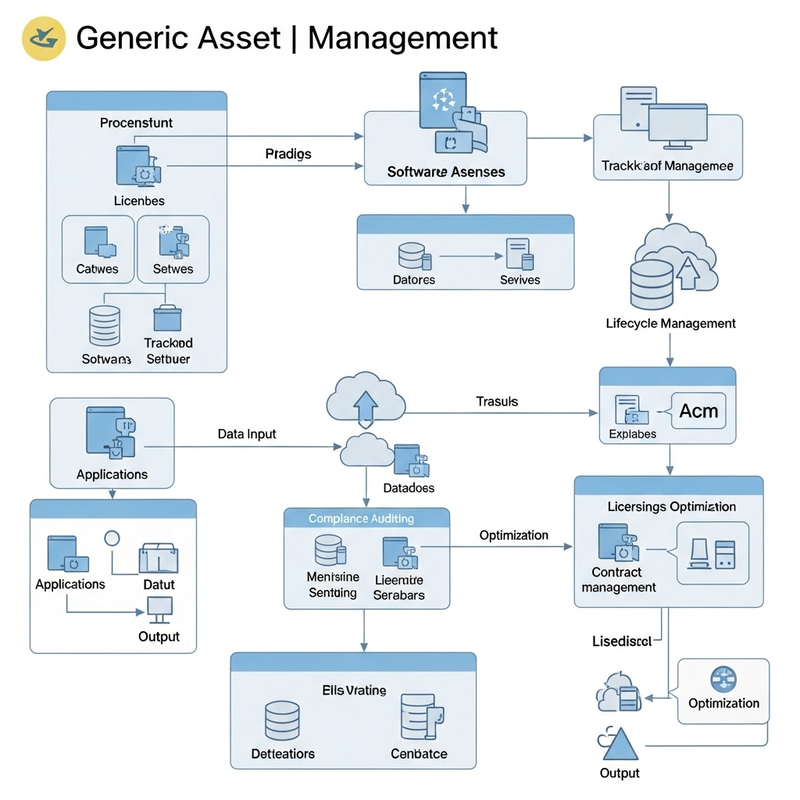 Comprehensive Software Asset Management Diagram