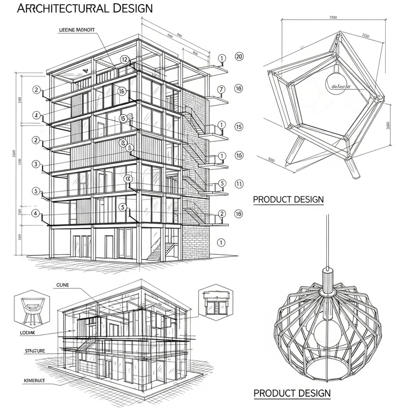 Detailed CAD Architectural and Product Design Showcase Detailed CAD Architectural and Product Design Showcase