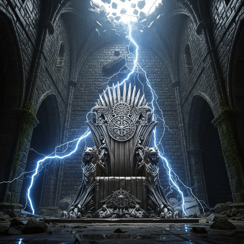 Ancient Castle Throne | Lightning Thunderstorms