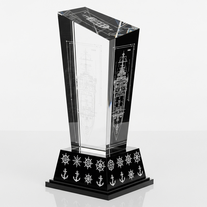 Ship Blueprint Trophy | Exquisite Naval Constructors Innovation Ship Blueprint Trophy | Exquisite Naval Constructors Innovation
