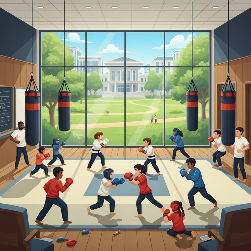 Private School Combat Lesson with Panoramic Park Views Private School Combat Lesson with Panoramic Park Views
