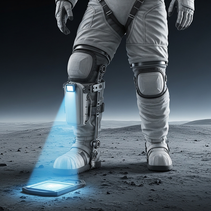 Advanced Astronaut Suit with Metal Detector & Foot Mobility Device Advanced Astronaut Suit with Metal Detector & Foot Mobility Device