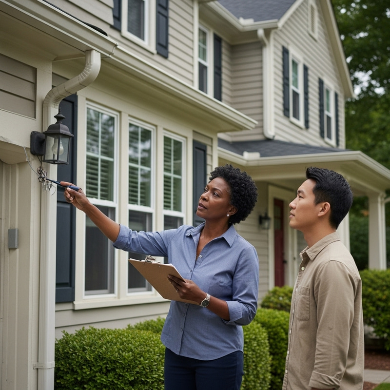 Property Inspection Scene: Detailed Professional Home Inspection Property Inspection Scene: Detailed Professional Home Inspection