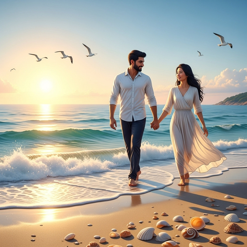 Romantic Summer Love: Beach Romance Image Romantic Summer Love: Beach Romance Image
